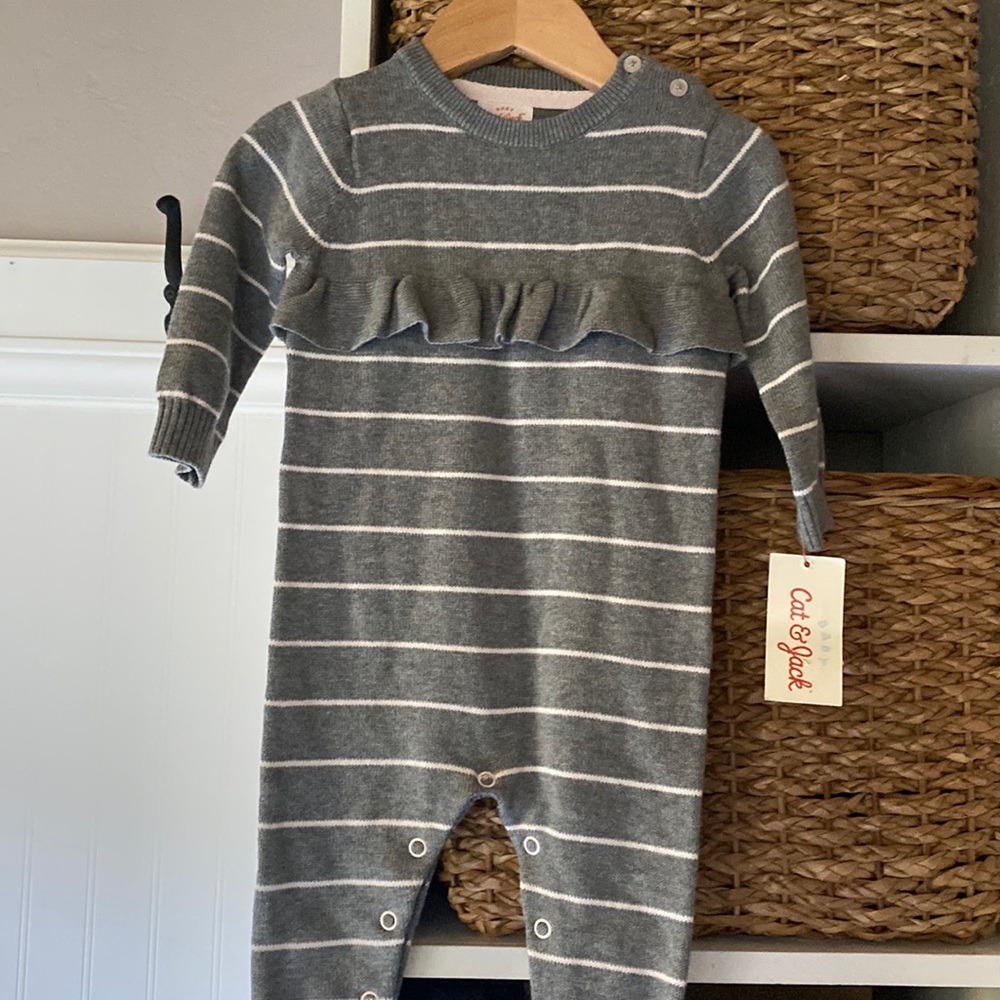 NWT Cat & Jack sweater One piece  3-6 month